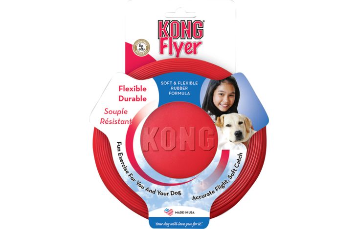 Kong® Kong® Speelgoed Flyer Rood Frisbee