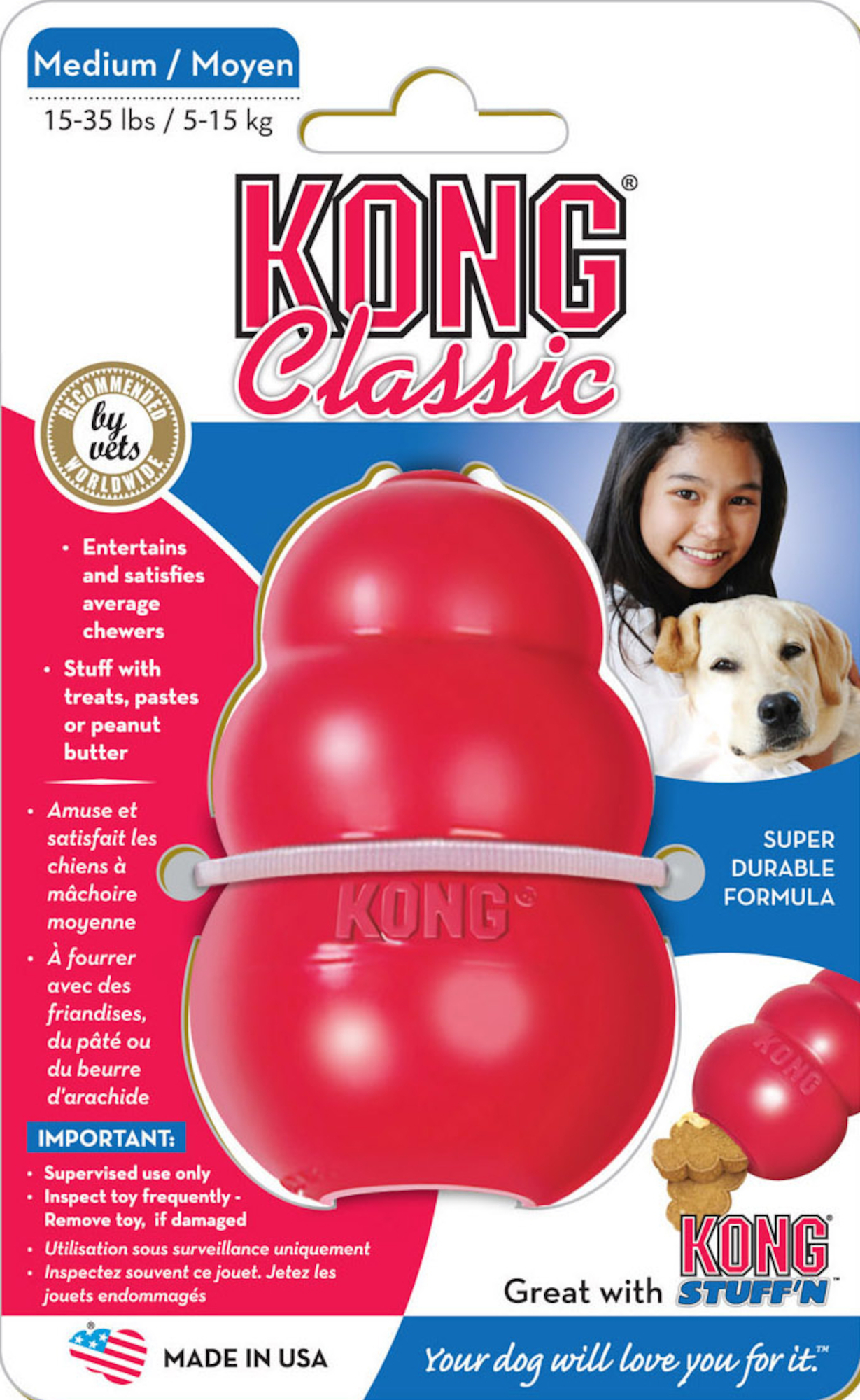 Kong® Kong® Giocattolo Classic Wobbler Rosso