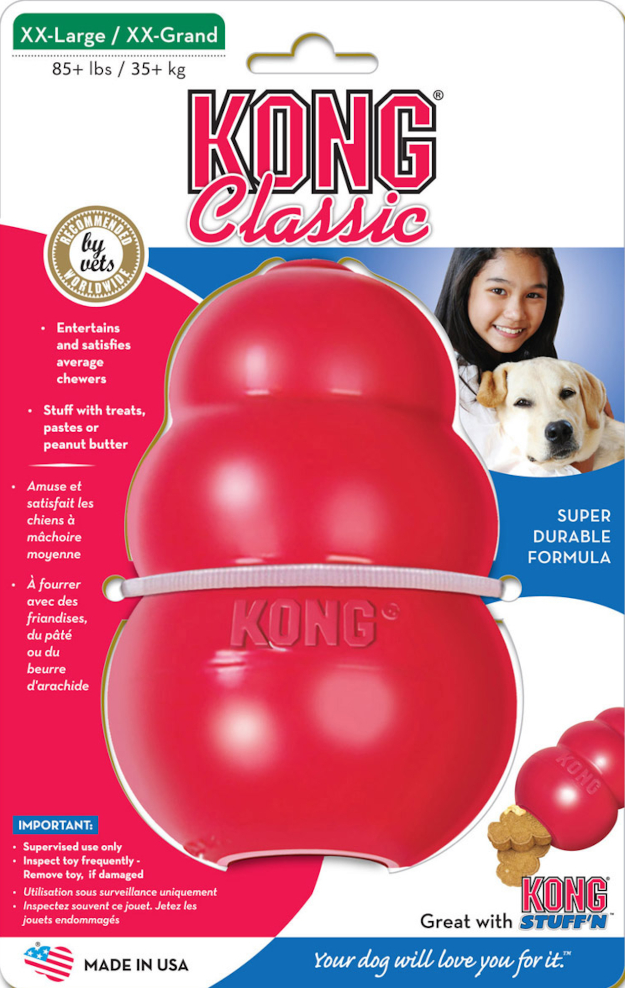 Kong® Kong® Giocattolo Classic Wobbler Rosso