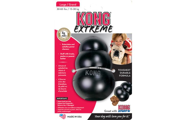 Kong® Kong® Spielzeug Extreme Schwarz Gummi Wobbler