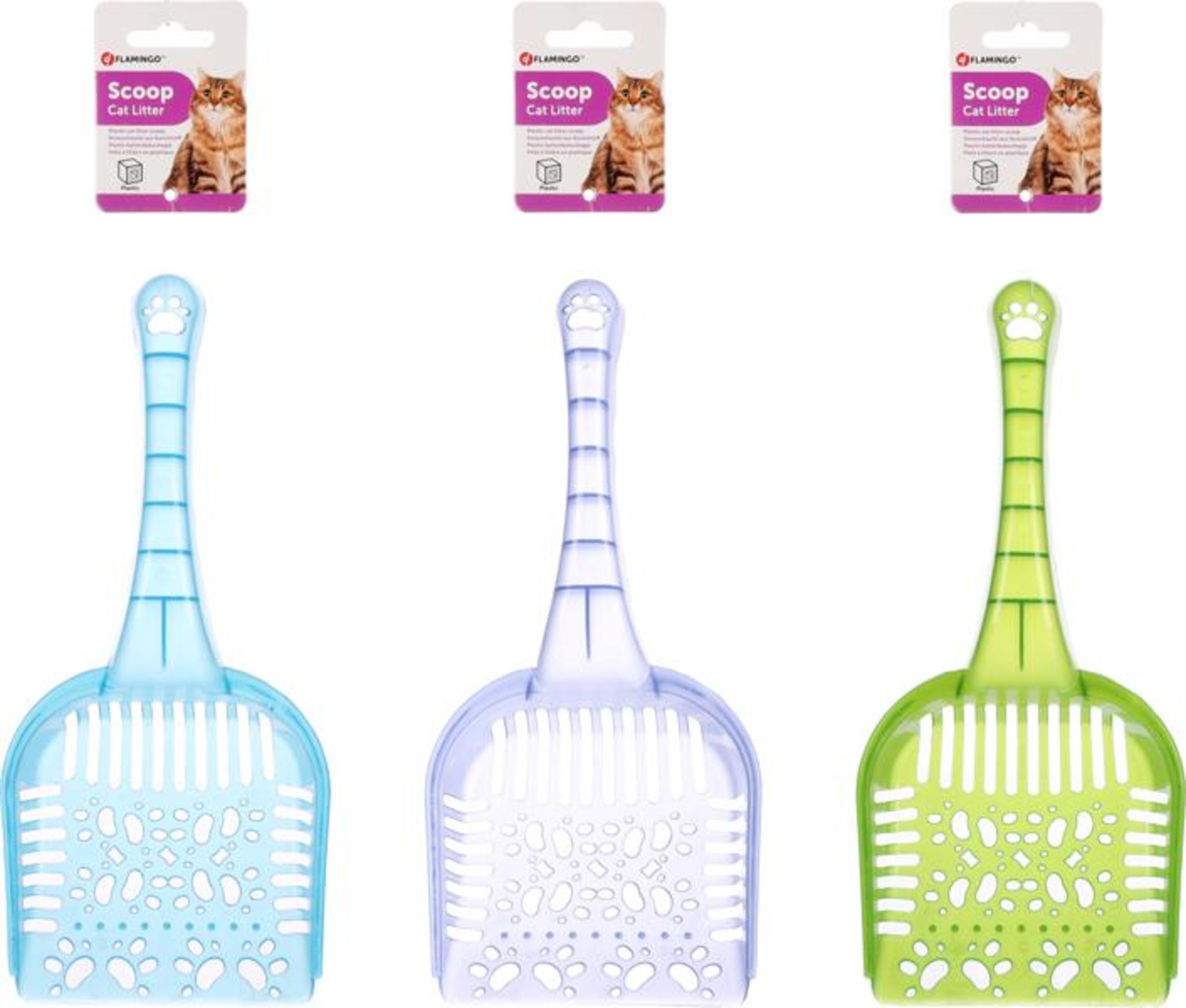 Flamingo Cat litter scoop Hanky Multiple colours