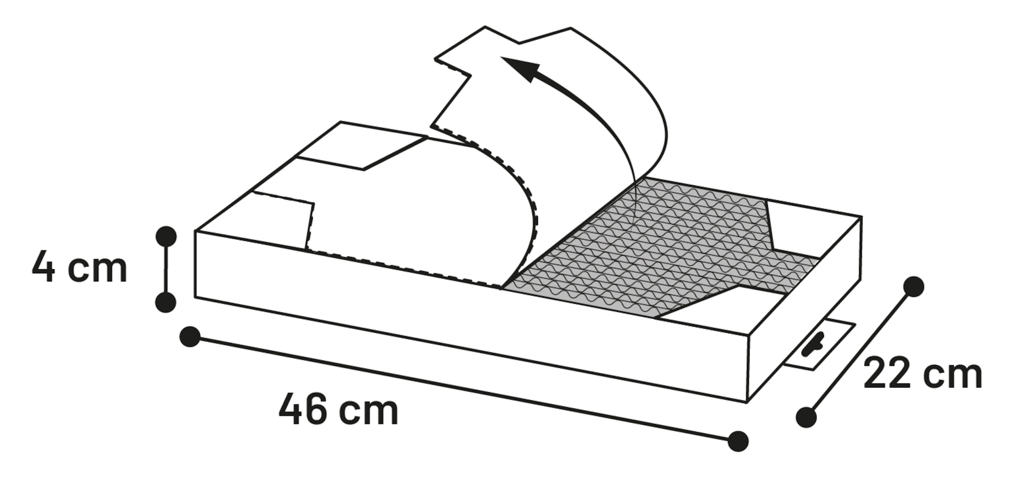 Flamingo Scratching cardboard Mawimbi Brown