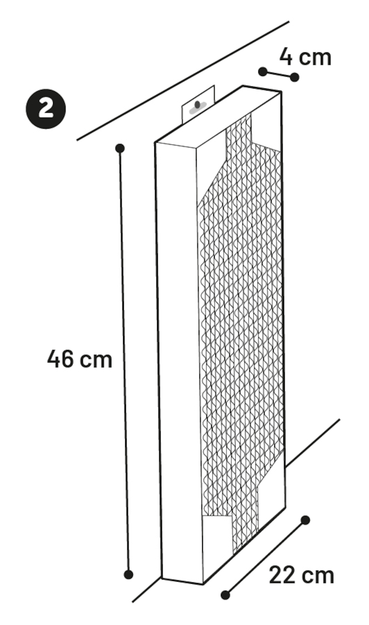 Flamingo Scratching cardboard Mawimbi Brown