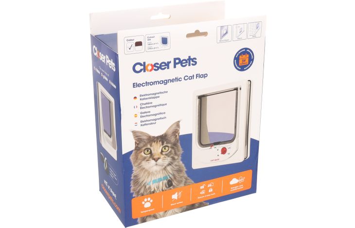 Pet Mate® Deur Electromagnetisch Cat Mate Wit