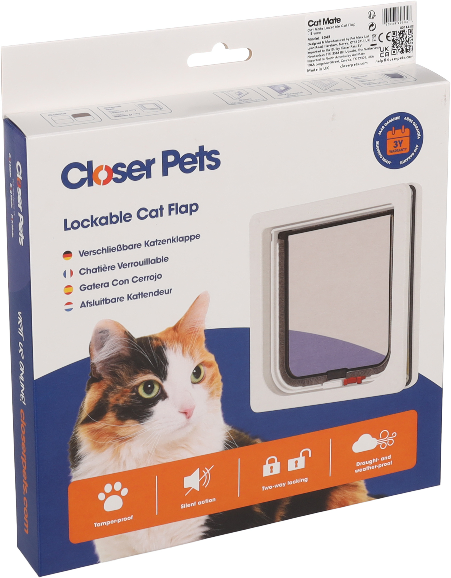 Pet Mate® Cat door Cat Mate Brown
