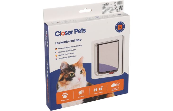 Pet Mate® Tür  Cat Mate Braun