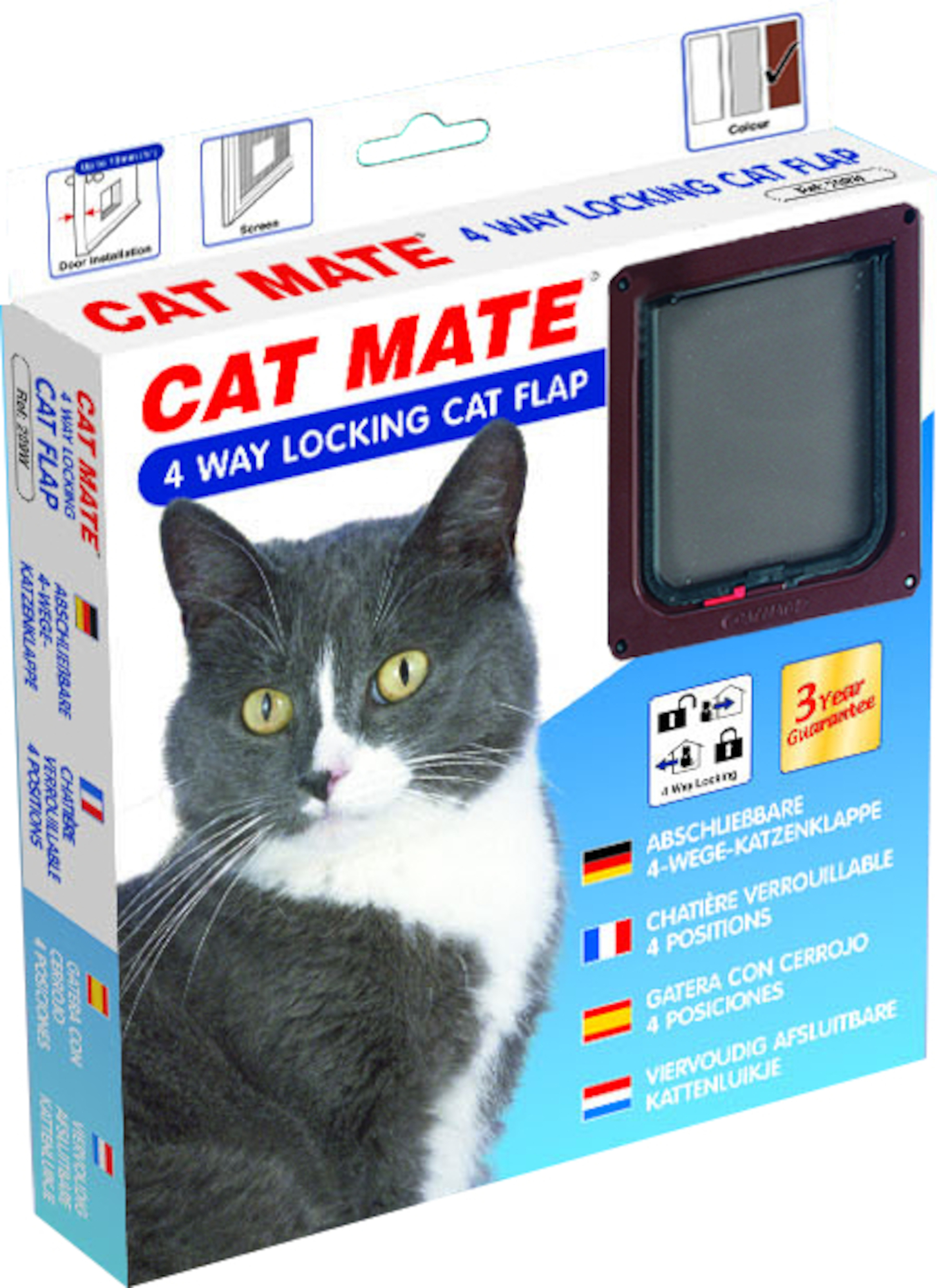 Pet Mate® Cat door Cat Mate Brown