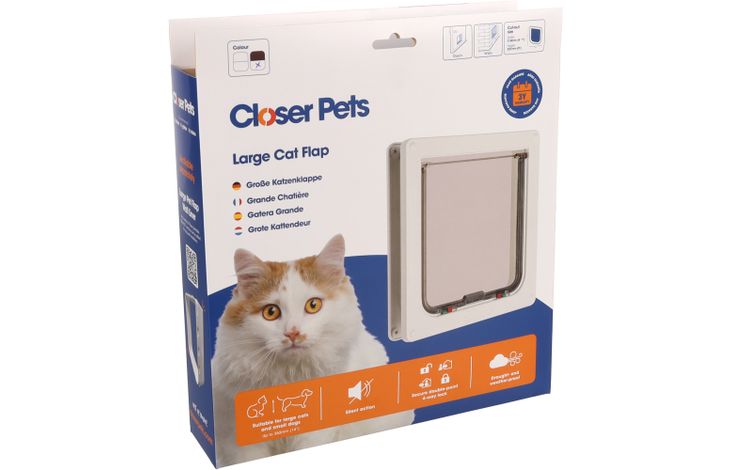 Pet Mate® Poezendeur Cat Mate Bruin