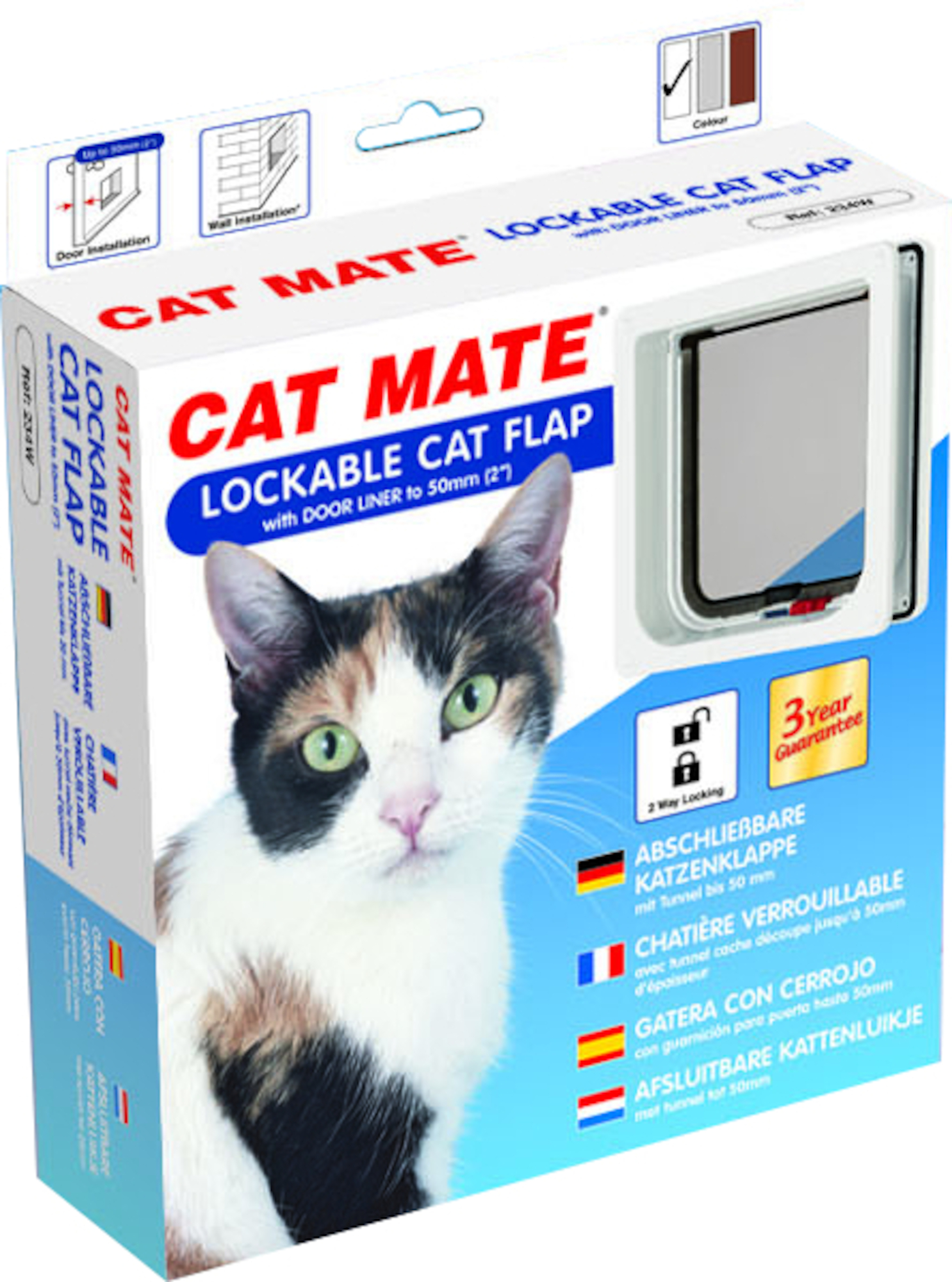 Pet Mate® Cat door Cat Mate White