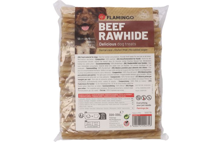 Flamingo Snacks R'Hide Zigarrette  12cm 3-3,5gr / 100 st 320-330gr