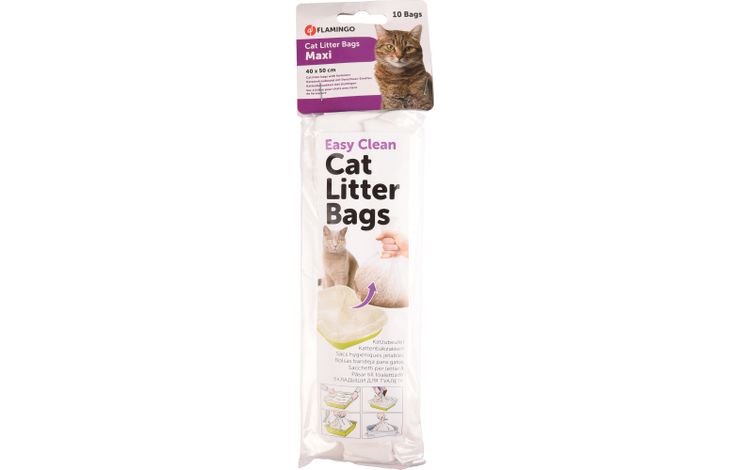 Flamingo Kattenbakzakken Maxi Wit