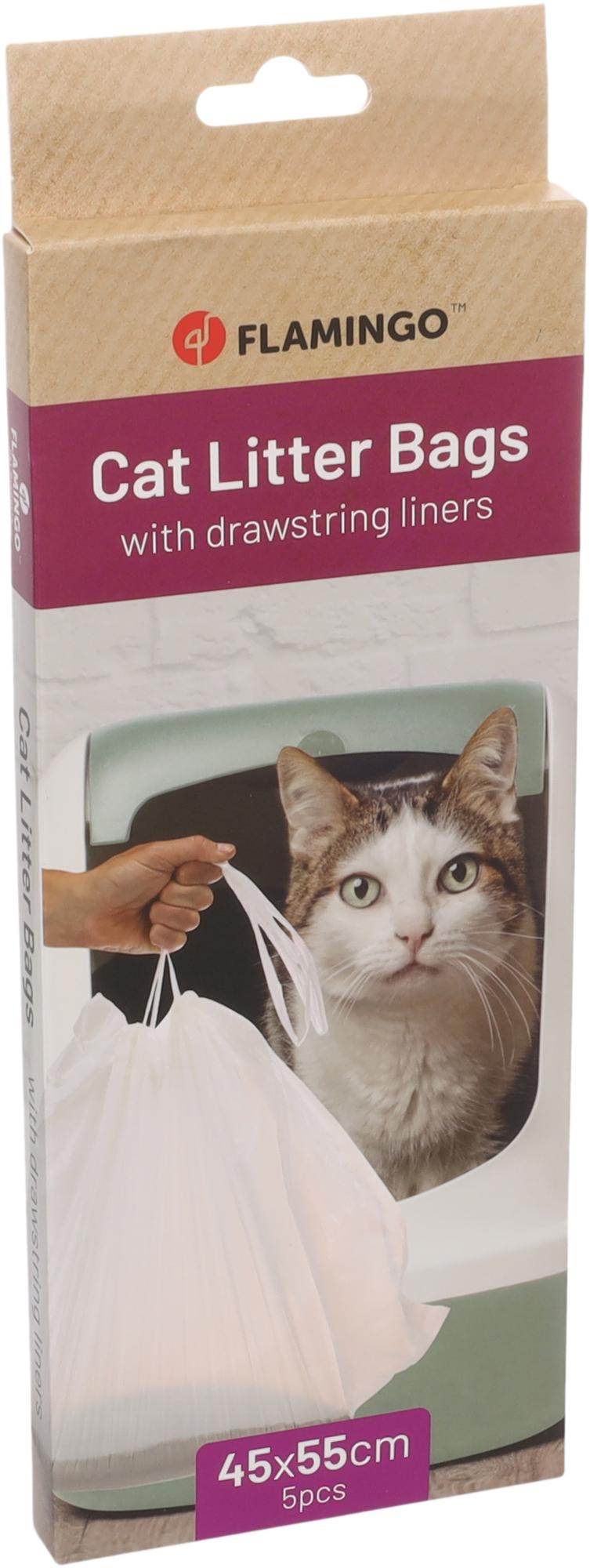 Flamingo Cat litter bags Jumbo White
