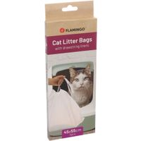 Flamingo Sacchetti lettiera per gatti Jumbo Bianco