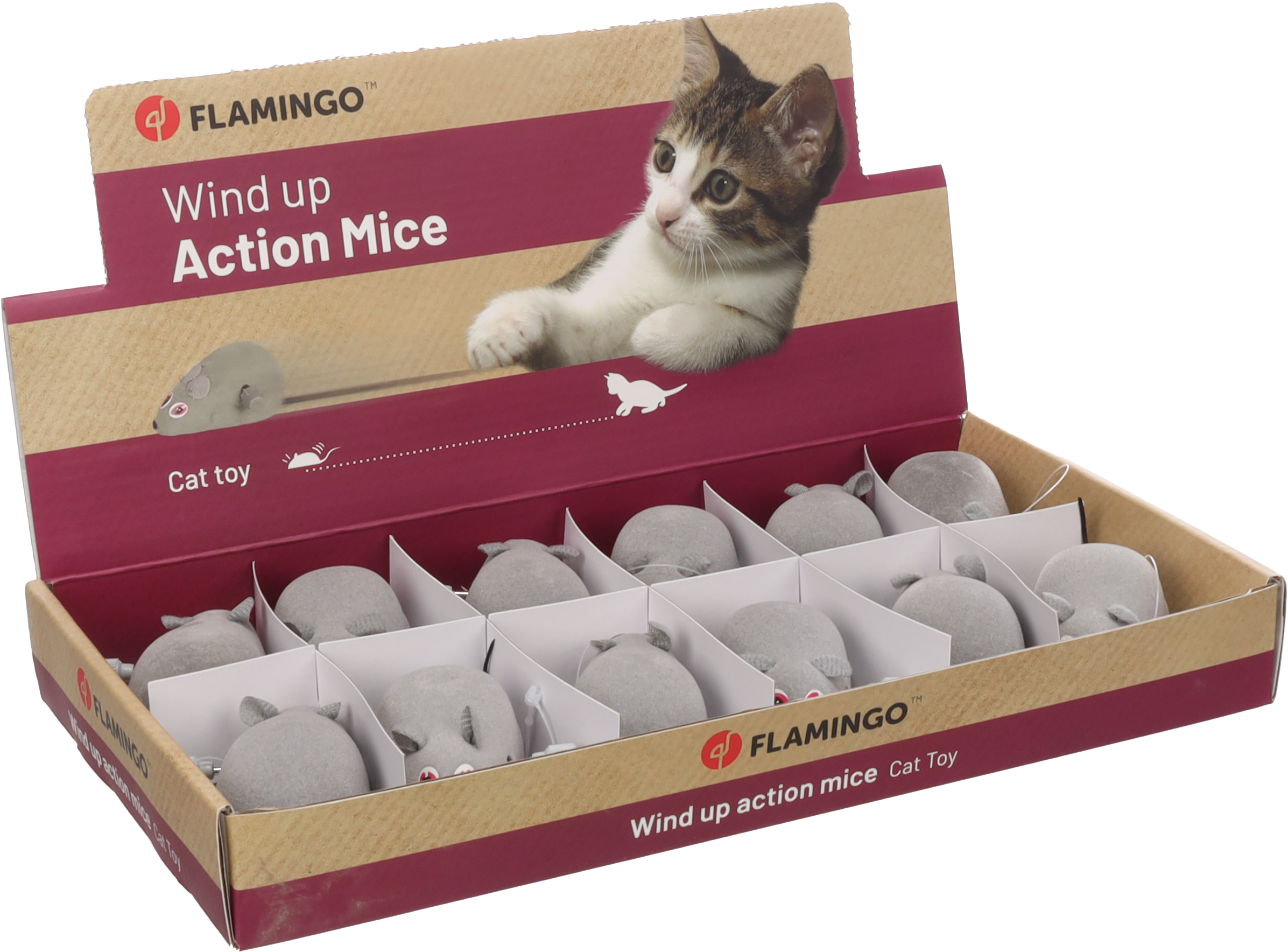 Flamingo Toy Xavier Mouse Grey