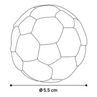 Flamingo Toy Noga Football Black & White