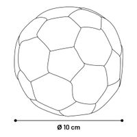 Flamingo Toy Noga Football Black & White