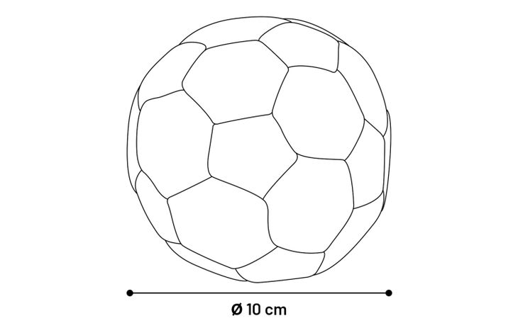 Flamingo Toy Noga Football Black & White