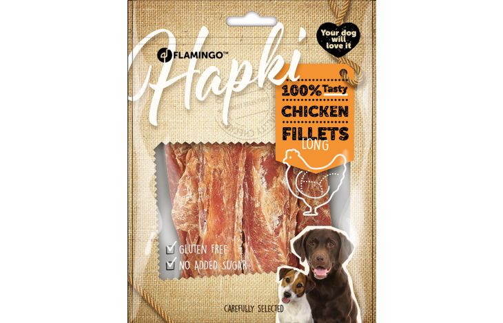 Flamingo Friandises Hapki Lanières avec poulet 