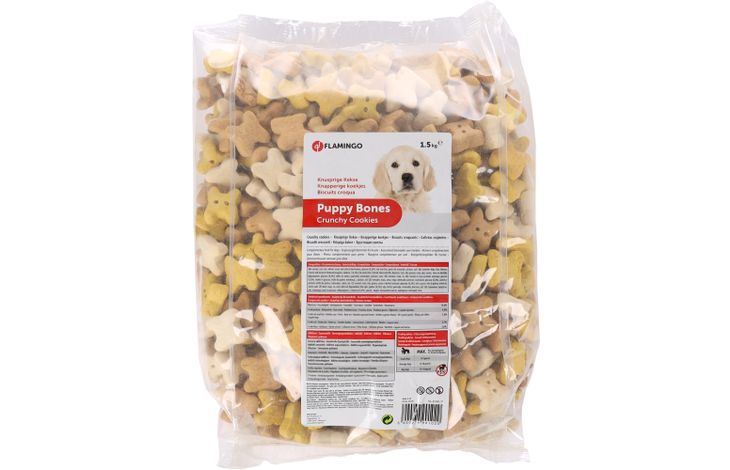 Flamingo Snack Puppy Koekje Bones 
