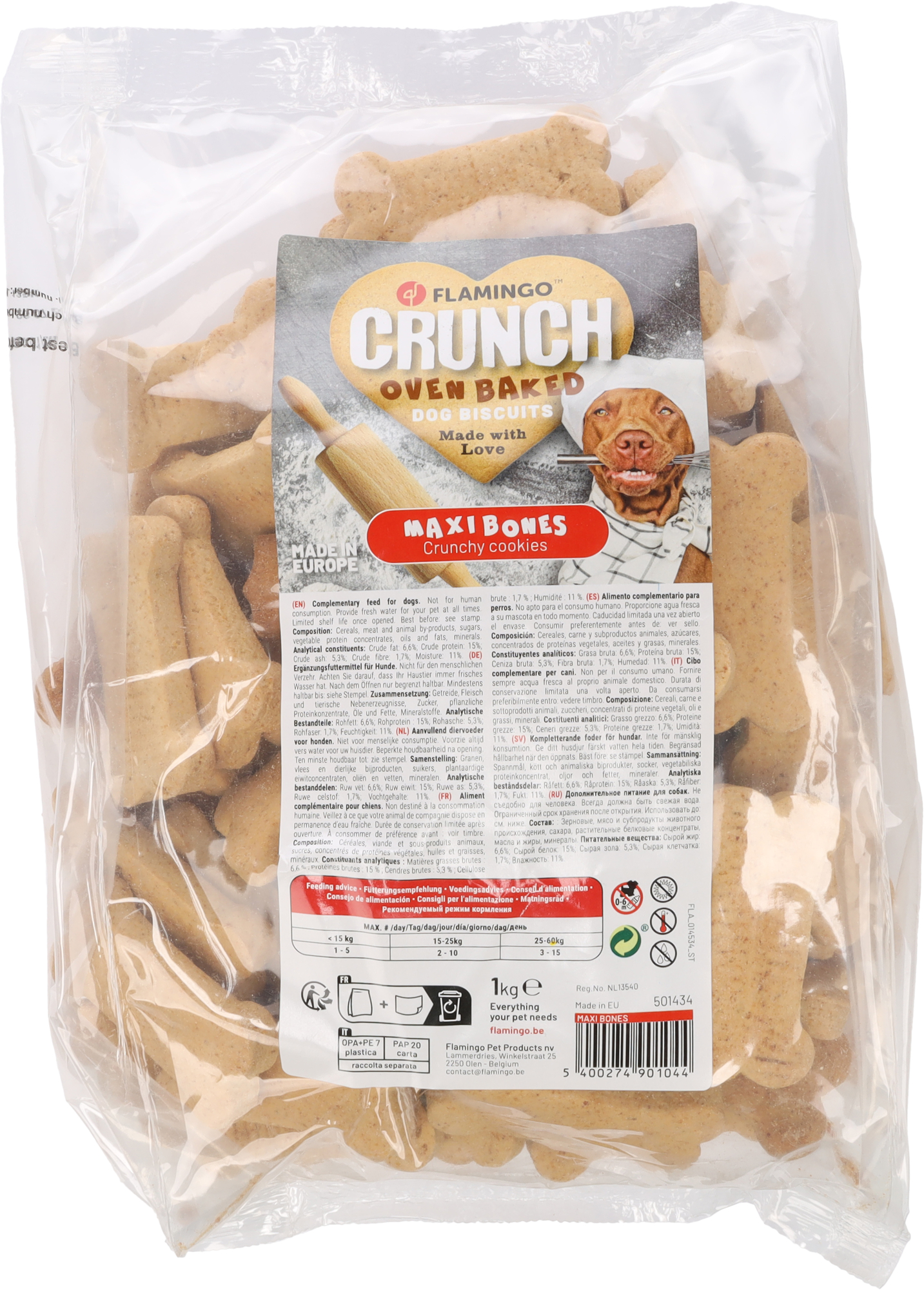 Flamingo Snacks Maxi Biscuit Bones 