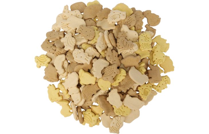 Flamingo Snack Crunch Koekje Dierenfiguren met vanillesmaak 