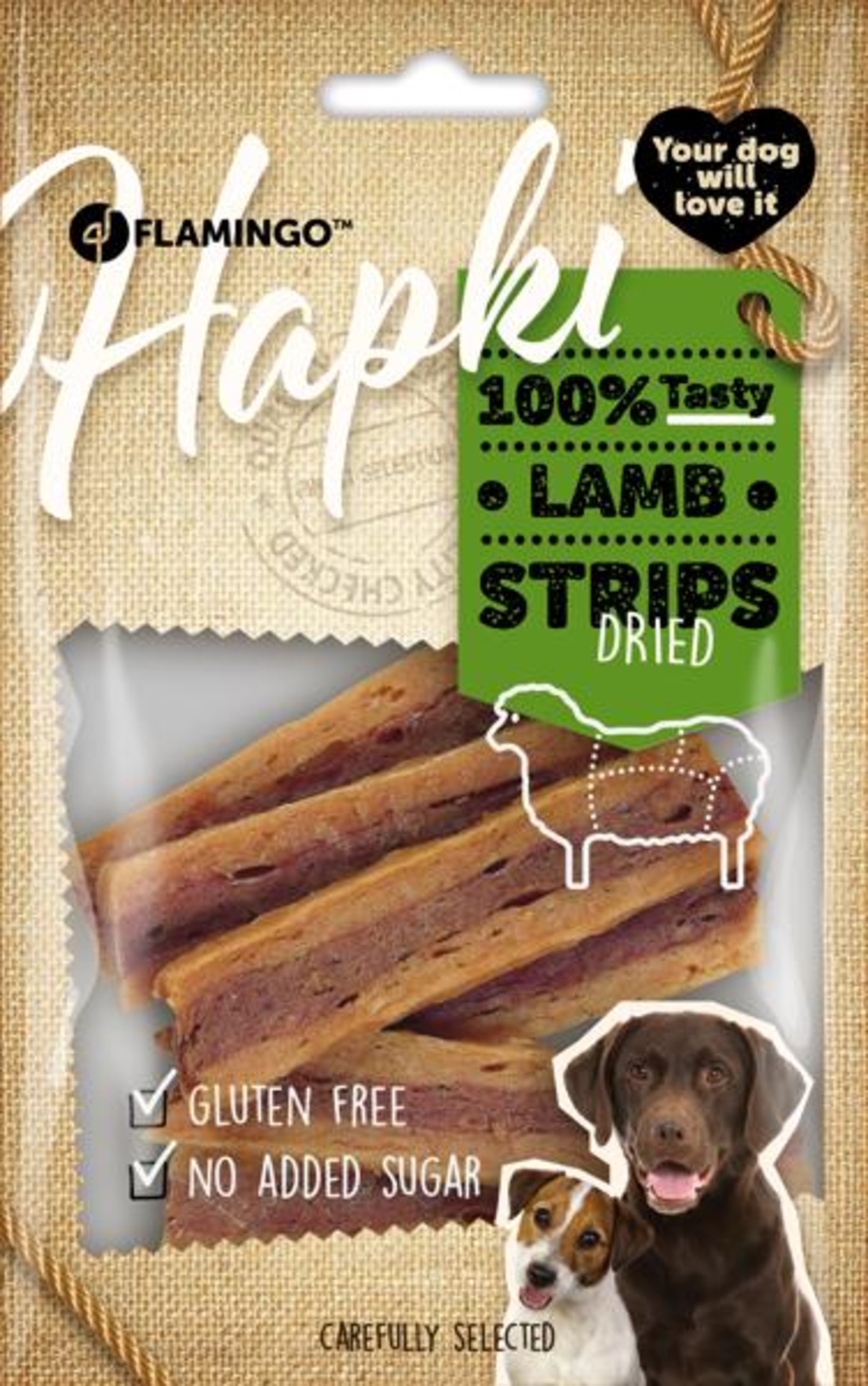 Flamingo Snacks Hapki Strips Lamb 
