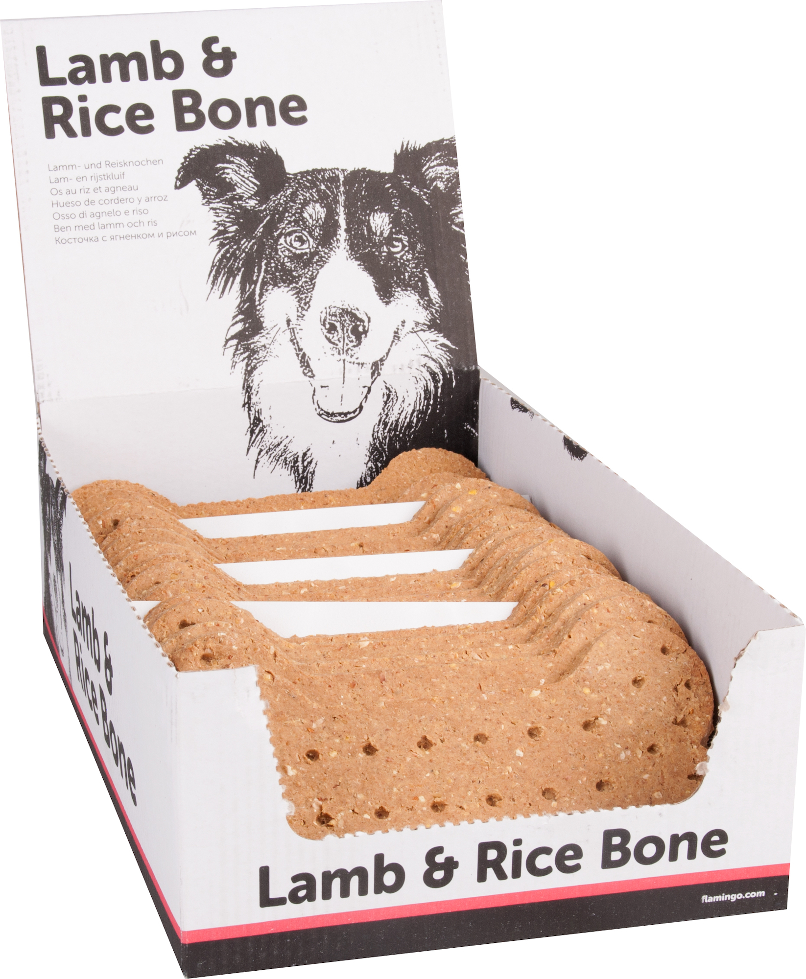 Flamingo Snacks Dog bone Biscuit Lamb & Rice 