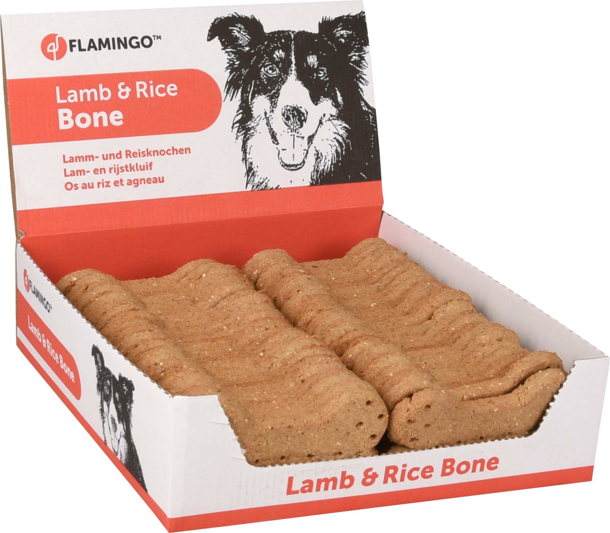 Flamingo Snacks Dog bone Lamb & Rice 