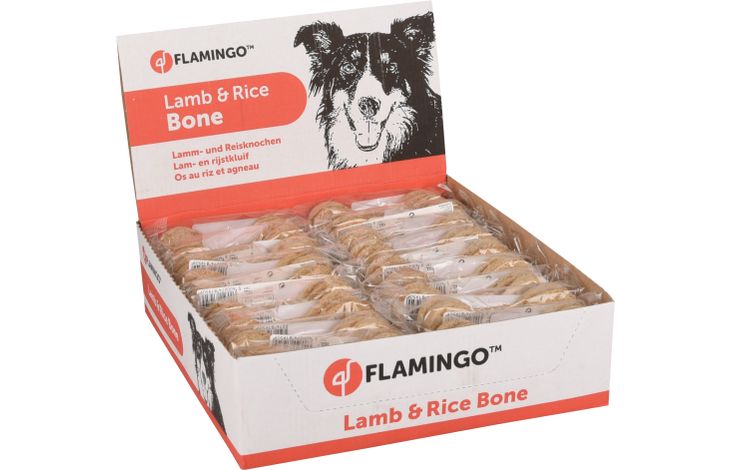 Flamingo Snack Hondenkluif Lam & rijst Bruin