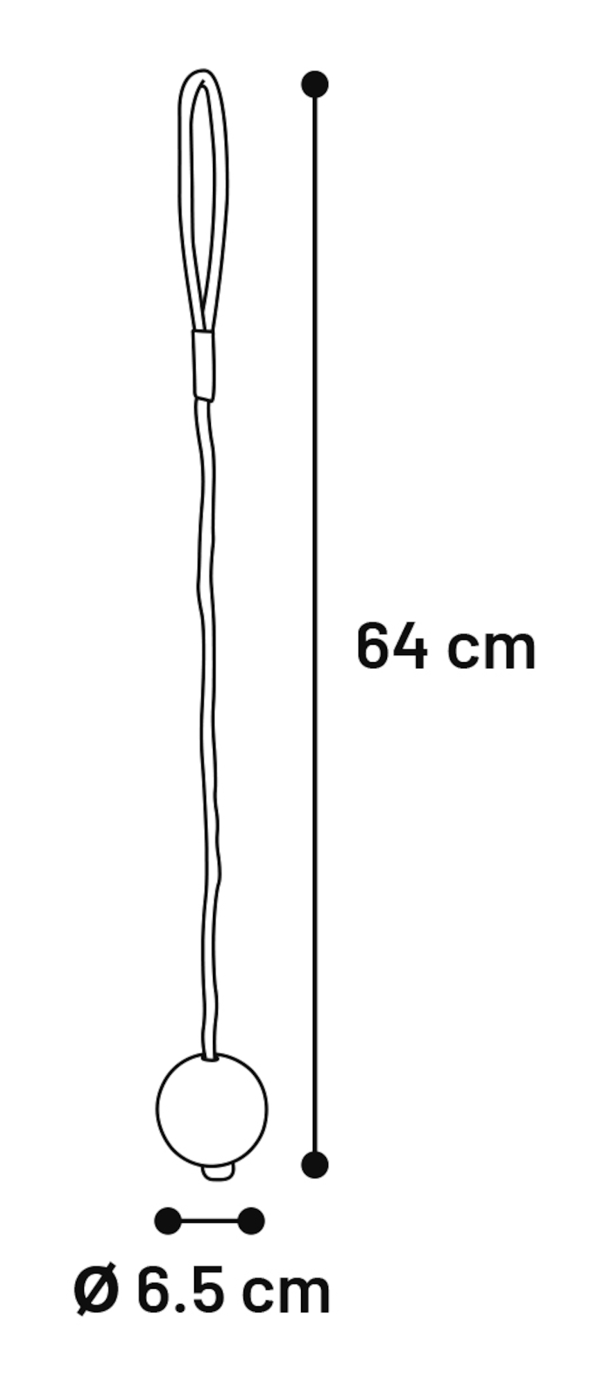 Flamingo Toy Wanja Tug rope with ball Multiple colours