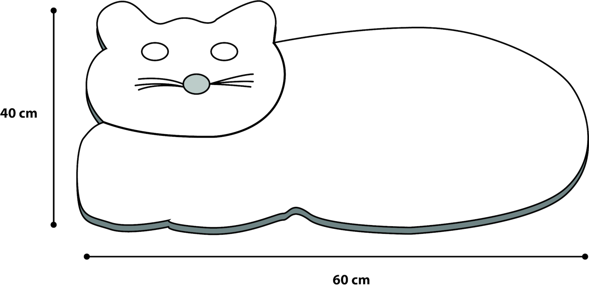 Flamingo Scratching mat Mischa Cat Ecru & Orange & Pink