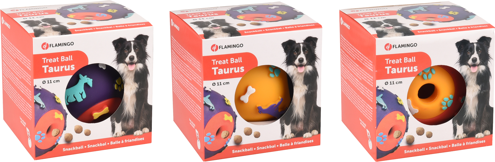 Flamingo Treat ball Taurus  Multiple colours