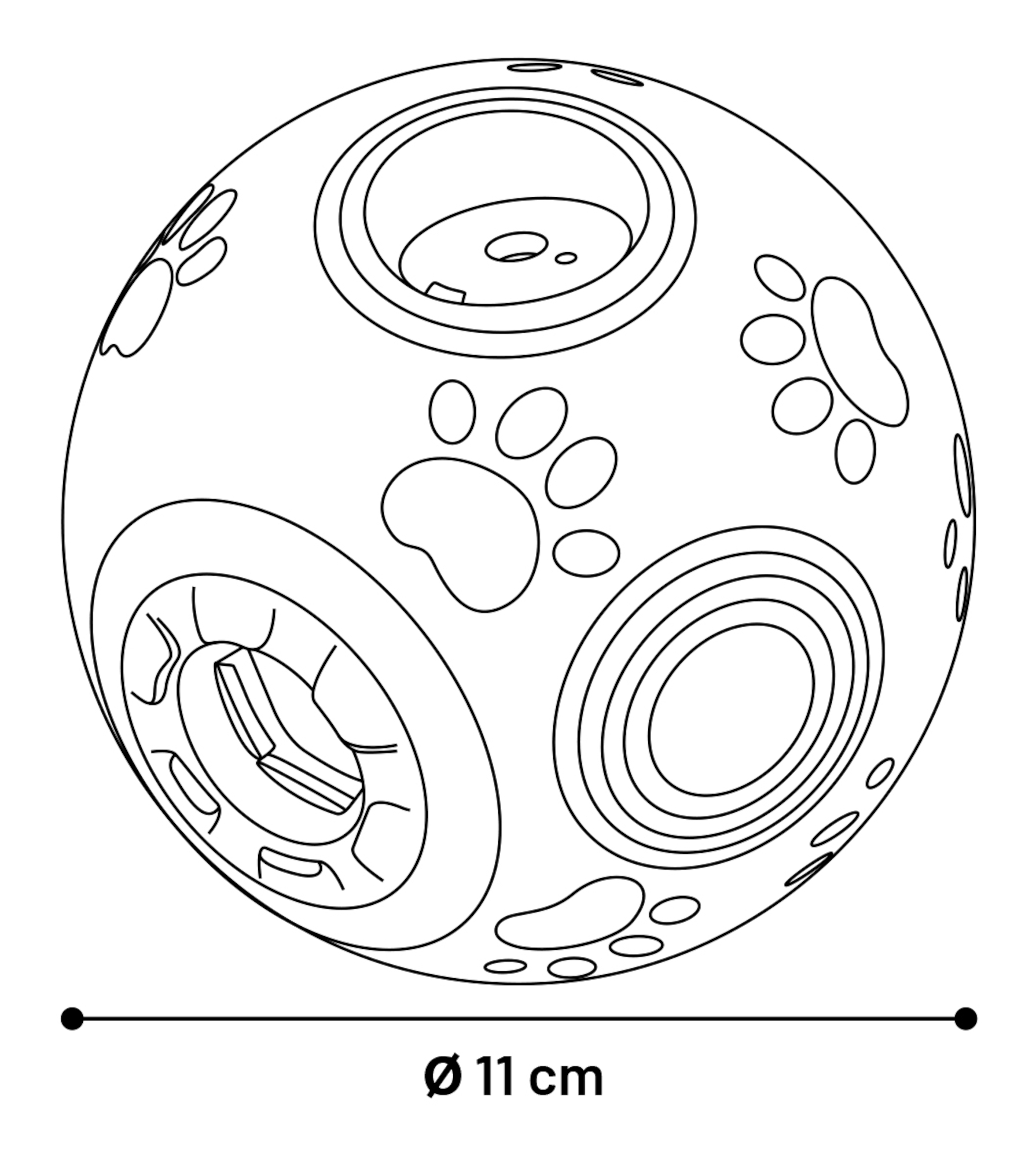 Flamingo Treat ball Braxton Ball Multiple colours