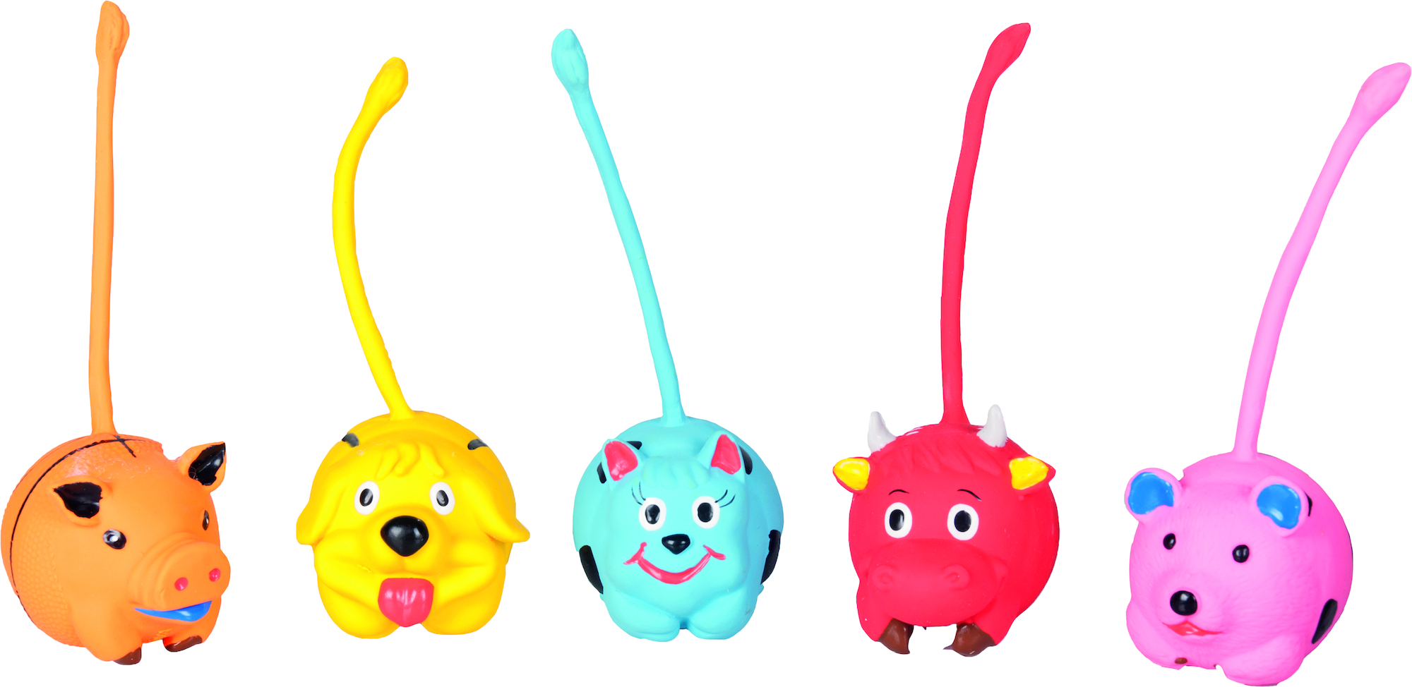 Flamingo Spielzeug Wix Schwein & Hund & Katze & Kuh & Bär Mehrere Farben