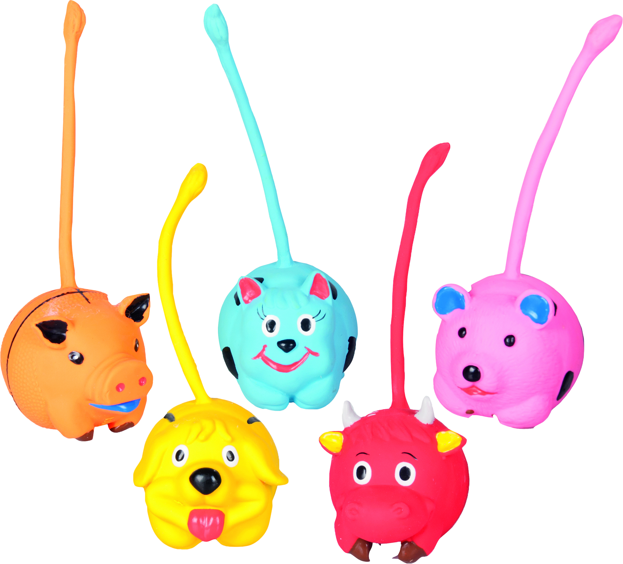 Flamingo Spielzeug Wix Schwein & Hund & Katze & Kuh & Bär Mehrere Farben