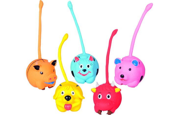 Flamingo Spielzeug Wix Schwein & Hund & Katze & Kuh & Bär Mehrere Farben