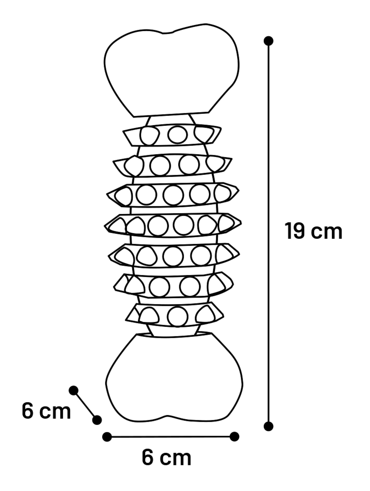 Flamingo Toy Gladiator Bone Black