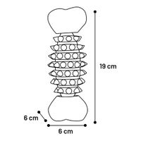 Flamingo Toy Gladiator Bone Black