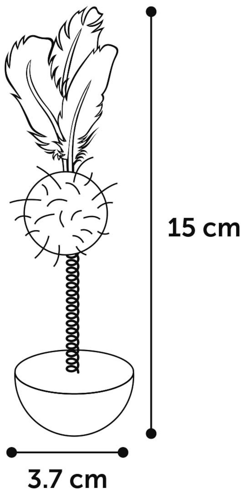 Flamingo Toy Poeky Wobbler Multiple colours