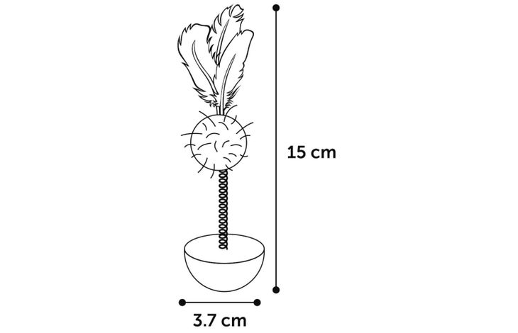 Flamingo Toy Poeky Wobbler Multiple colours
