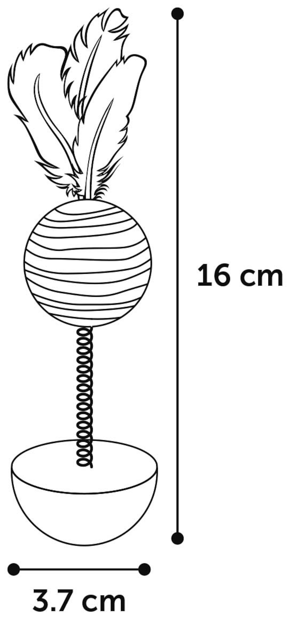 Flamingo Toy Poeky Wobbler Multiple colours