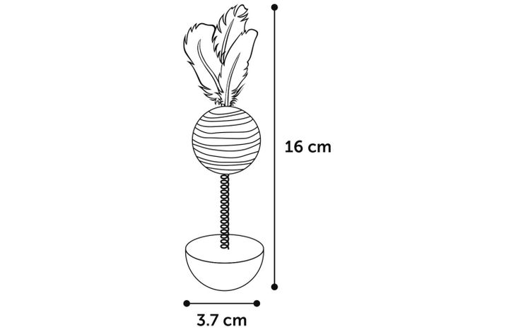 Flamingo Toy Poeky Wobbler Multiple colours