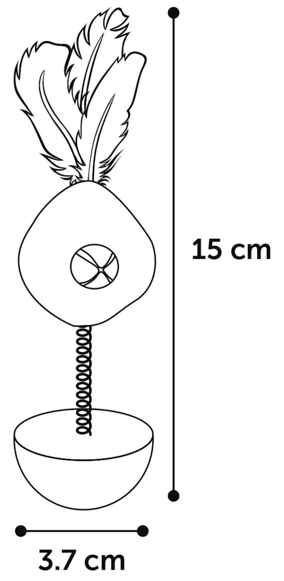 Flamingo Toy Poeky Wobbler Multiple colours