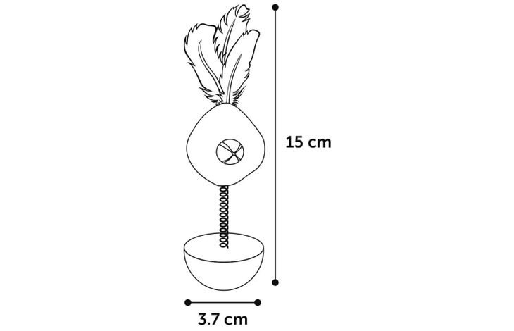 Flamingo Toy Poeky Wobbler Multiple colours