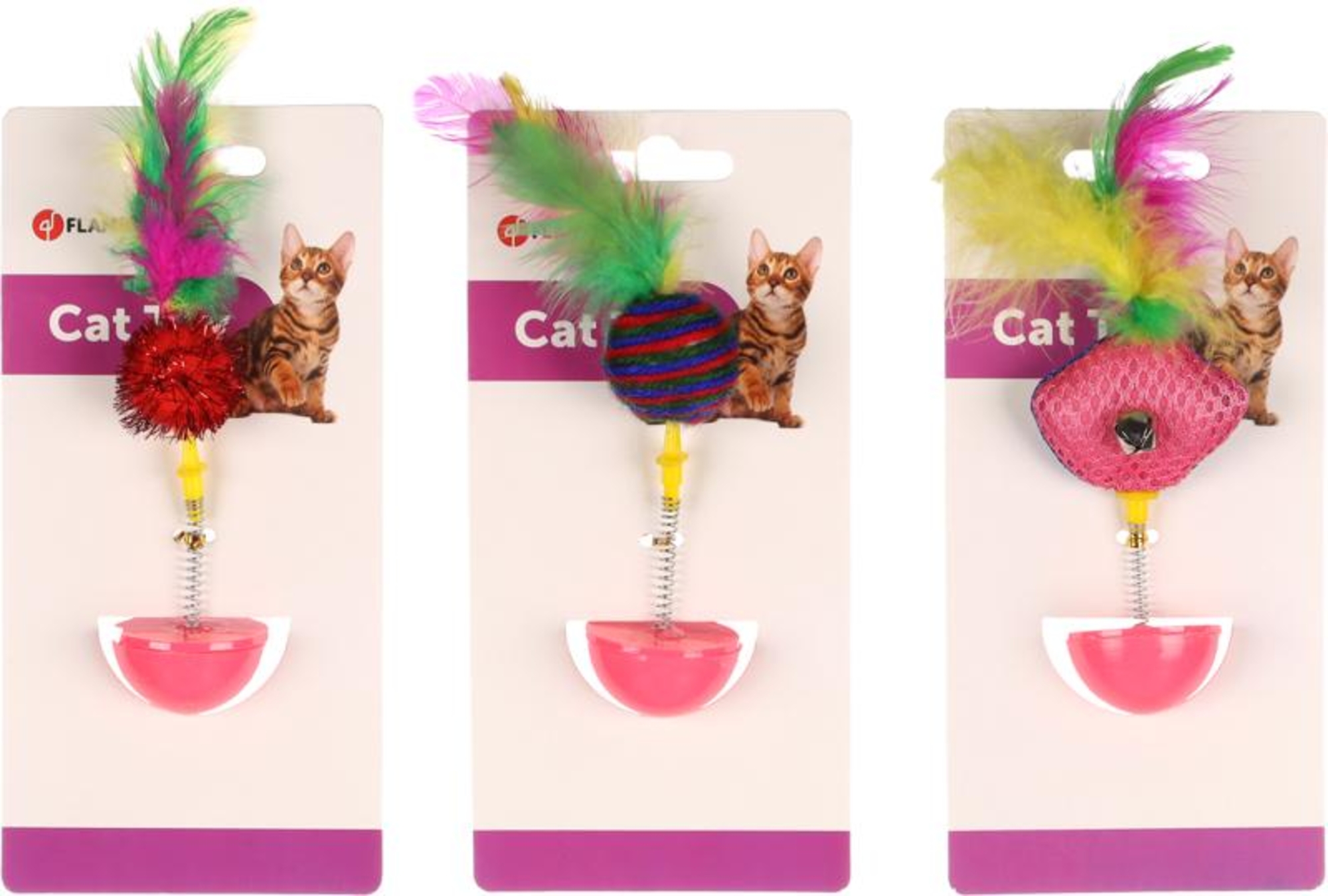 Flamingo Toy Poeky Wobbler Multiple colours