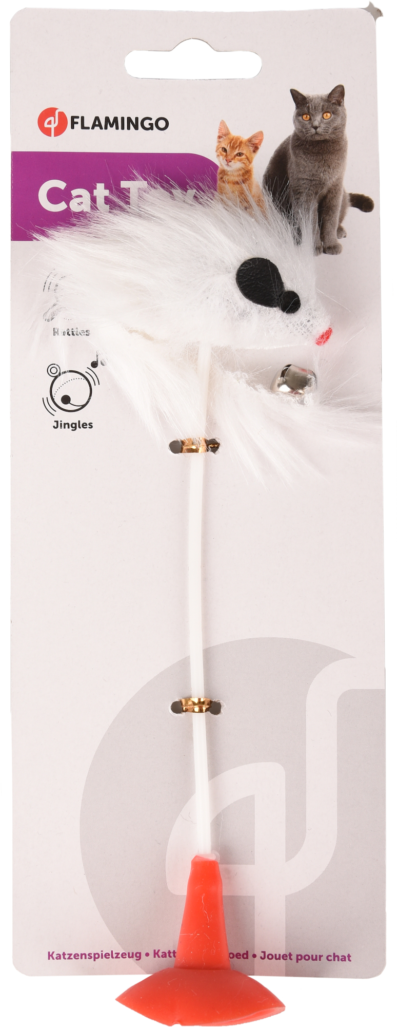 Flamingo Toy Nikau Mouse & Stick White