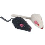 Speelgoed Muis Wit Zwart 2 stuks