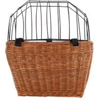 Flamingo Bicycle basket Dora Brown