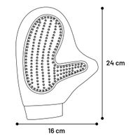 Flamingo Guanto da l'abbigliamento & Guanto da massaggio & Guanto per la cura Helena