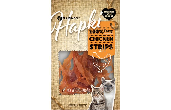 Flamingo Snacks Hapki Strips with chicken 